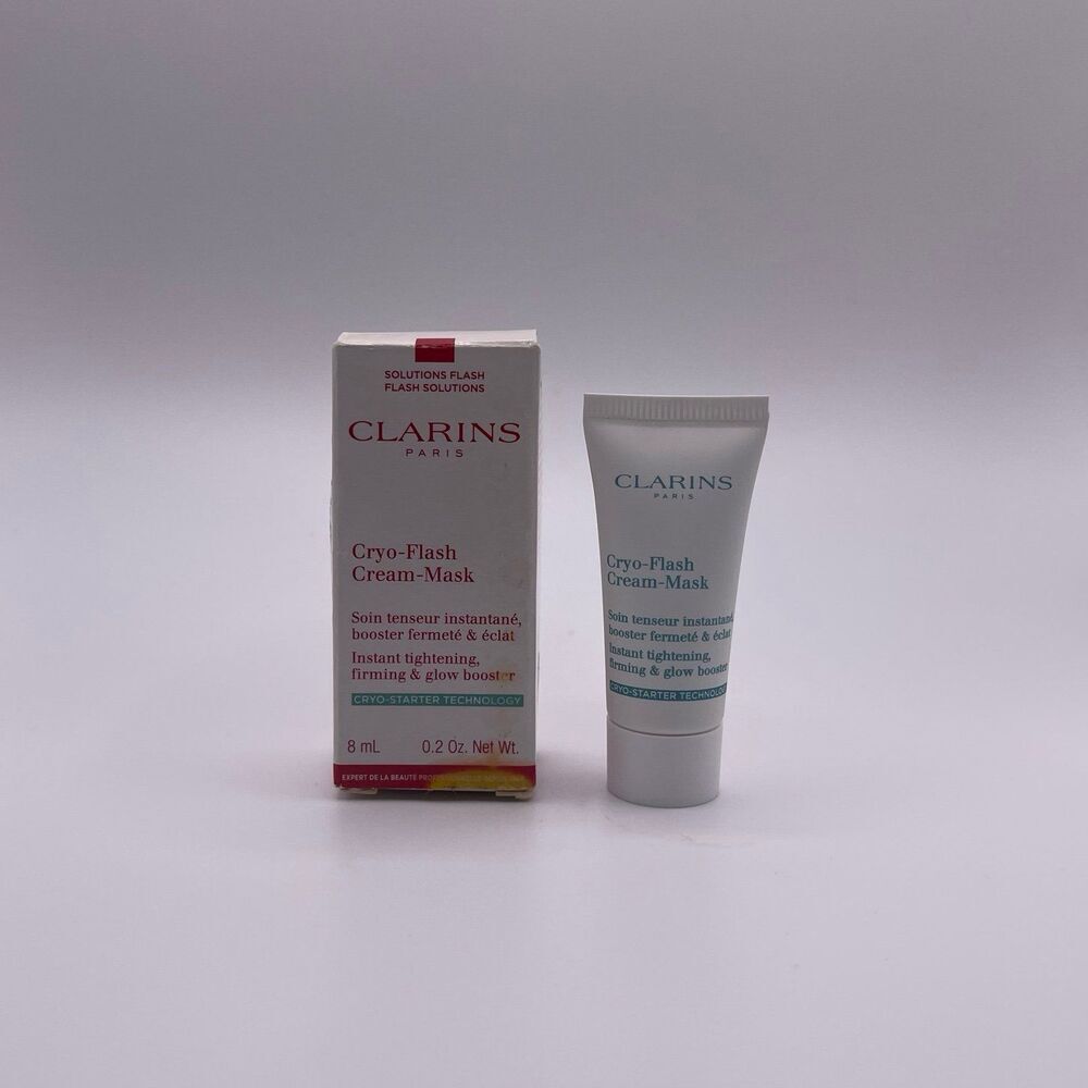 Clarins Cryo Instant Tightening Firming Glow Booster Flash Mini Face Cream Mask